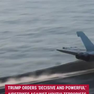 US military jets take off before striking Iran-backed Houthi terrorists in Yemen