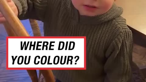 Toddler Turns White Sofa Into Art Canvas 💀🤦‍♀️