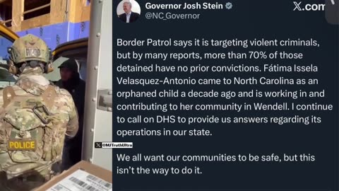 North Carolina Governor Josh Stein sends his sympathies for a poor little illegal alien “orphan”