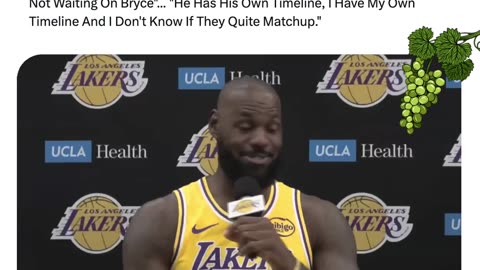 LeBron James On Retirement: "I'm Not Waiting On Bryce; Our Timelines May Not Match."