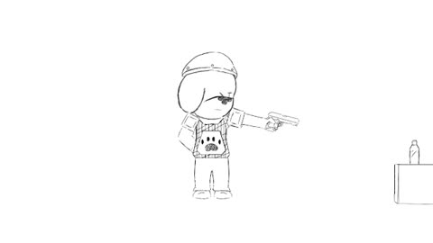 lacy's training animation in work
