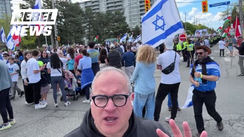 Ezra Levant at Toronto's Walk With Israel: Thousands Back Israel, Police Escort 100 Hamas Supporters