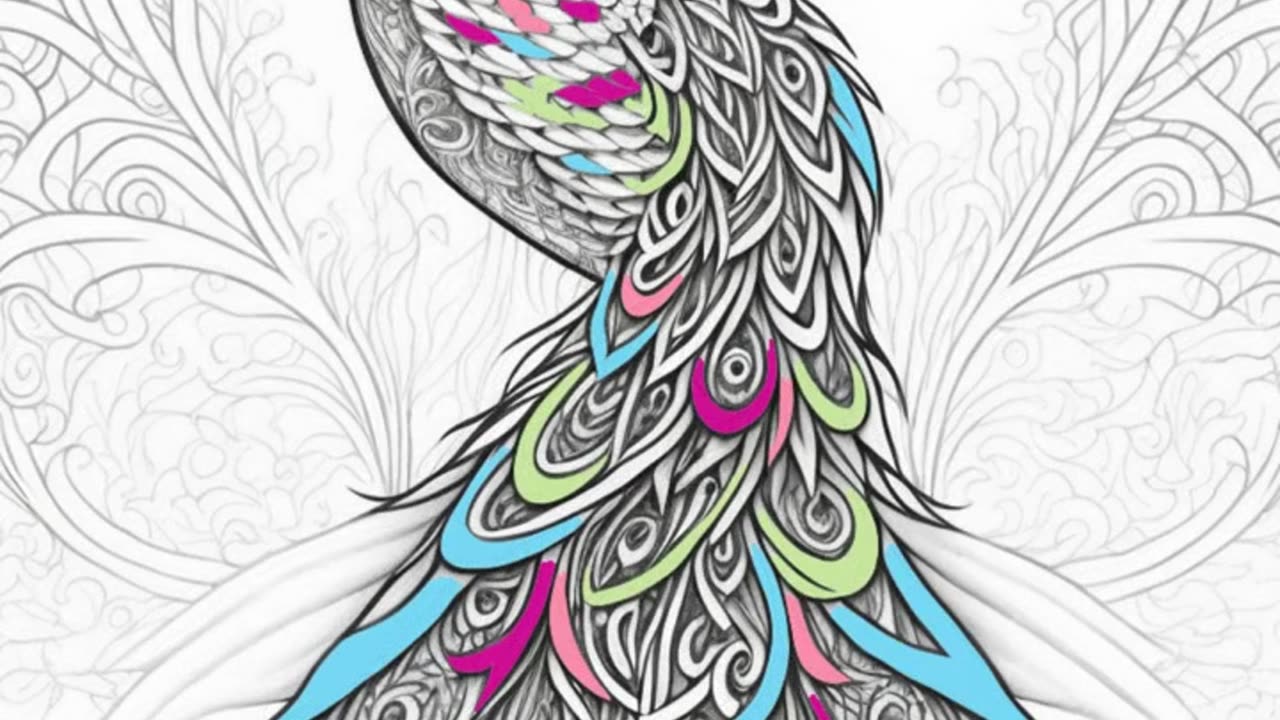 Make your own colouring book art with AI