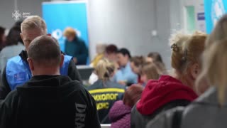 Evacuated from the Sumy region border arrive in a safe place