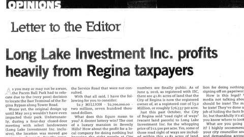 Highway Robbery: The Regina Bypass Scandal - Part 2 - Unveiling the Shadows of Power - 4K