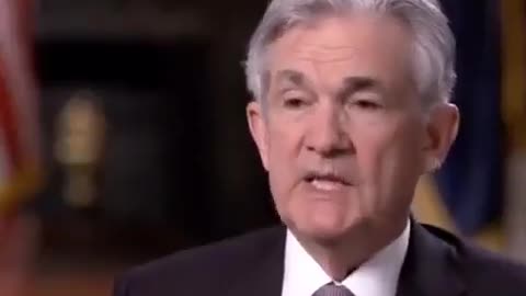 Federal Reserve chairman Jerome Powell admits to "flooding the system with money".