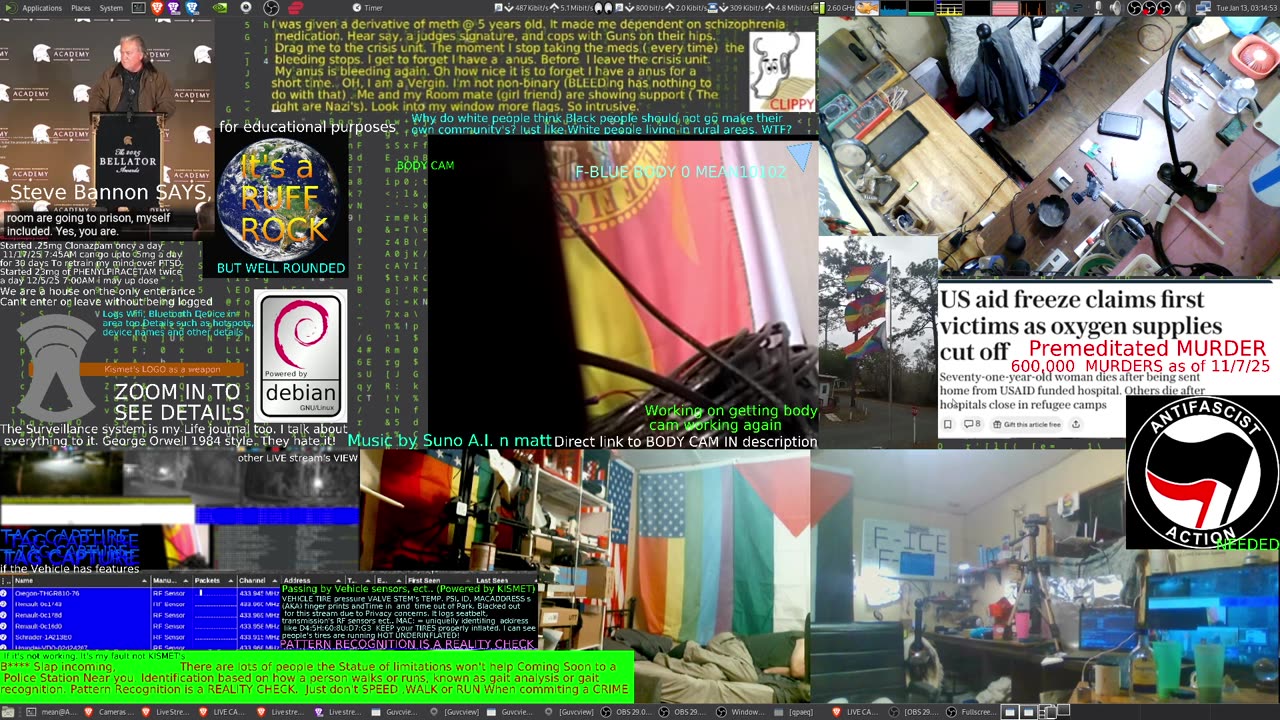 LIVE CAMS of ADHD Schizophrenic. Music Suno AI n matt Rap. Music about A.I.