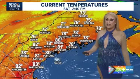 Maine is now apparently having men dressed as women report the weather.