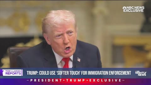 Trump Says Immigration Enforcement Could Use 'Softer Touch'
