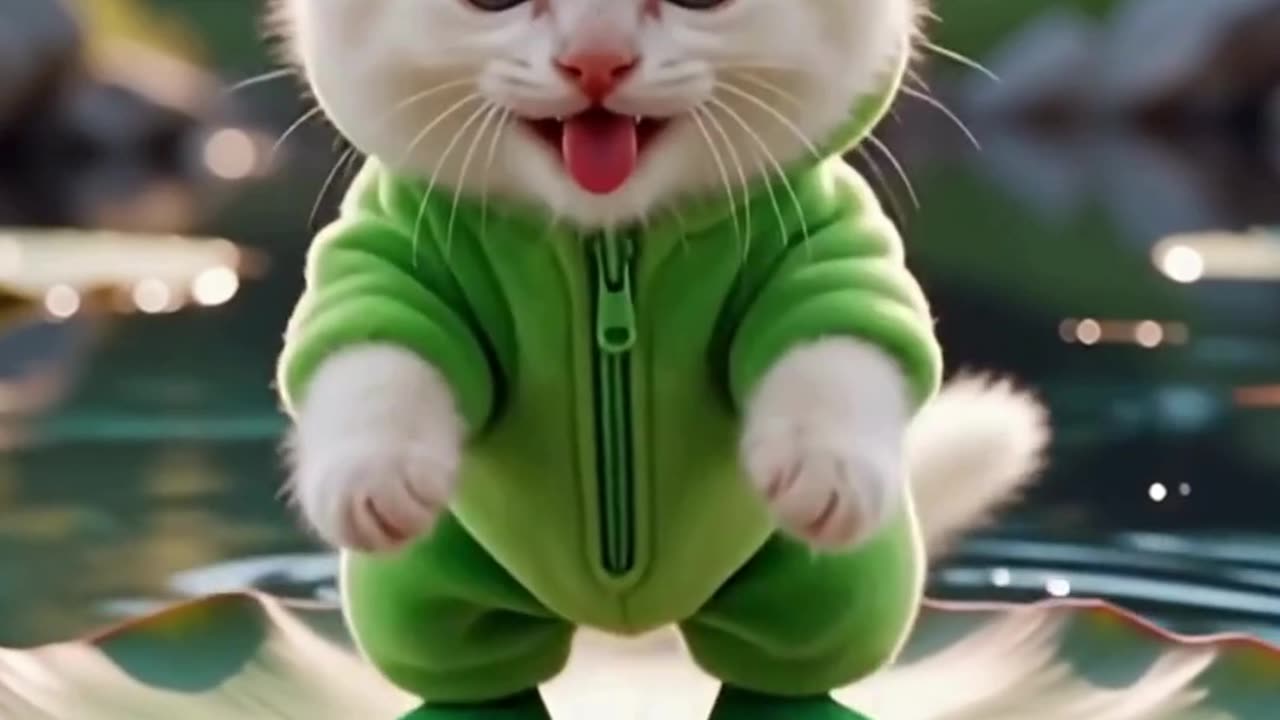 This Frog Cat is TOO CUTE! 🐸🐱💕 You Won't Stop Watching! #Shorts