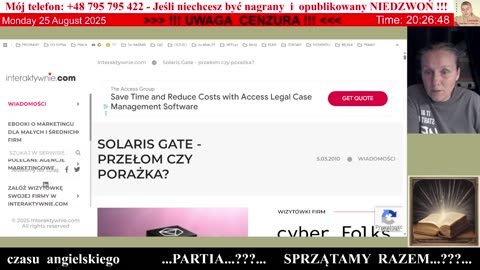 5107 - PROJEKTY ‪Piotr Tymochowicz‬ i SolarisGate w 2009 roku ? 👮‍♀️ - 25.08.2025