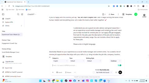 how to apply for jobs with using ai. Chatgpt