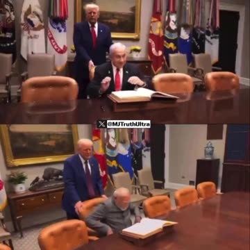President Trump is owned by Netanyahu because he pulled his chair out for him. 🤦🏻‍♂️