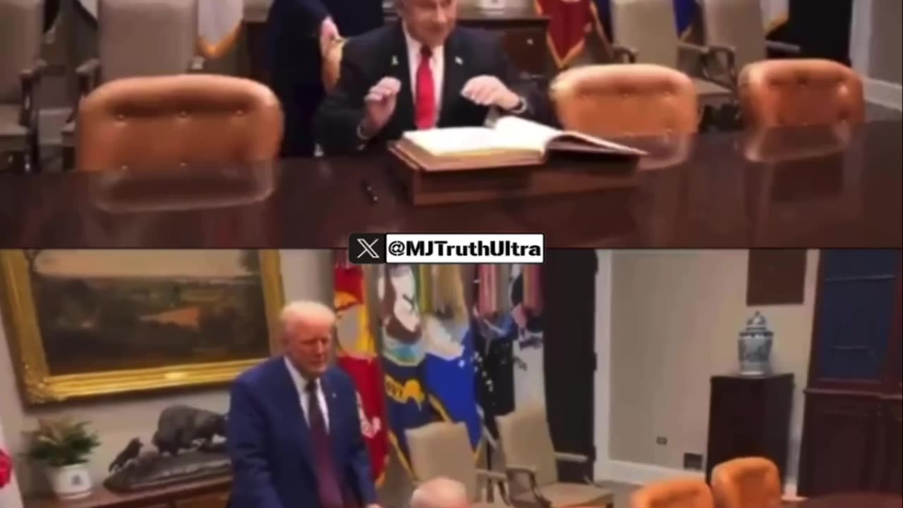 President Trump is owned by Netanyahu because he pulled his chair out for him. 🤦🏻♂️