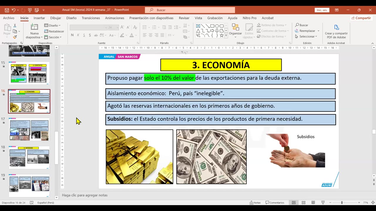 ANUAL ADUNI 2024 | Semana 37 | Lenguaje | Literatura | Historia