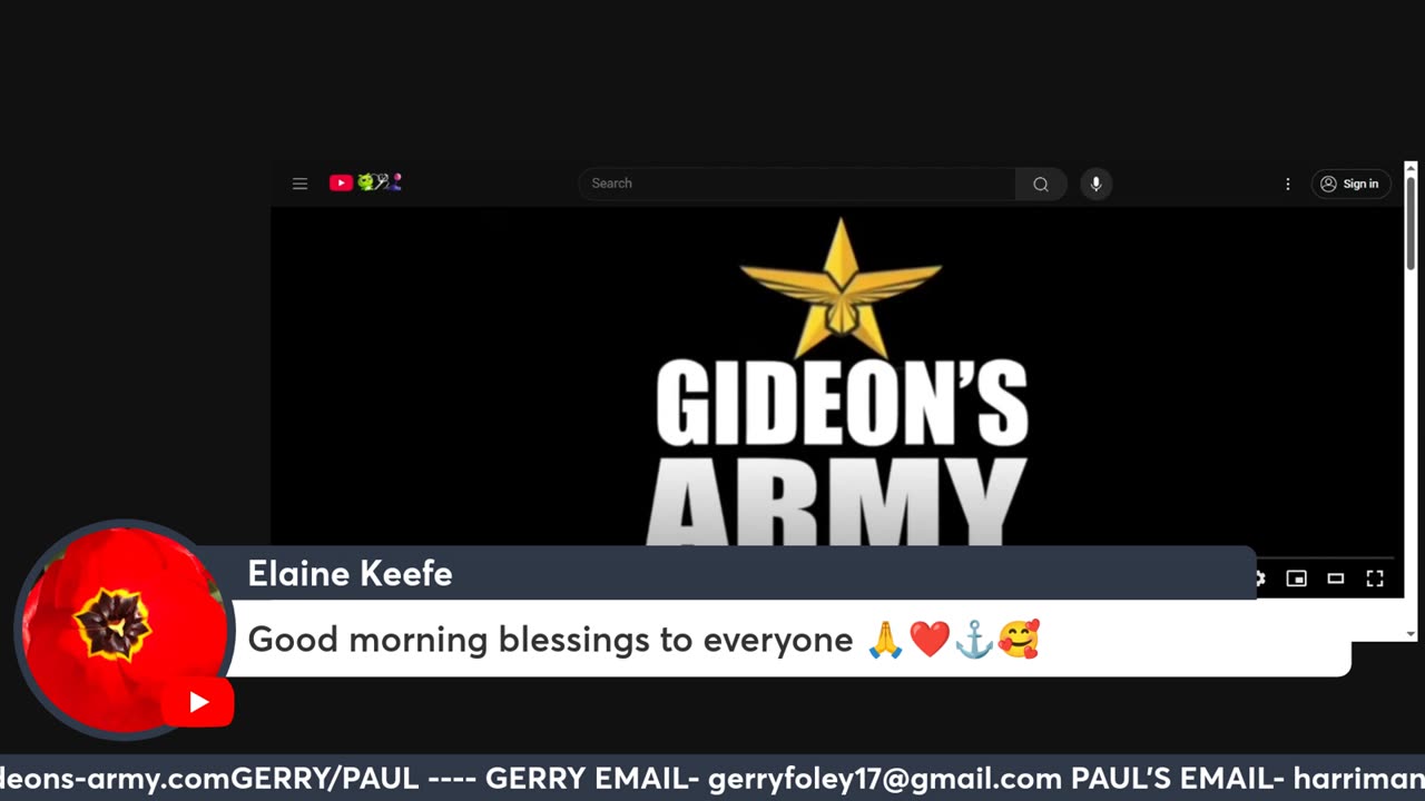 GIDEONS ARMY LIVE 5/22/25 @ 930 AM THURSDAY