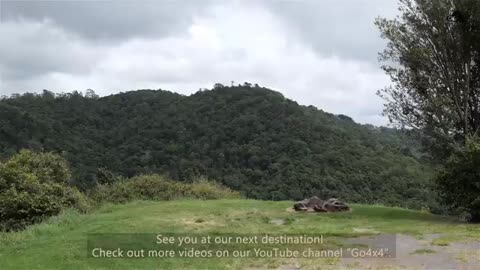 Unwinding Alone Camping with Views of the Rain Forest and Mountains
