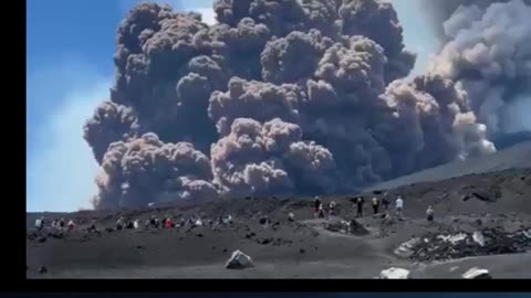 Mount Etna erupts, sending tourists fleeing for their lives