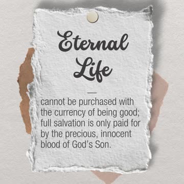 Being Good Is Not the Price of Heaven