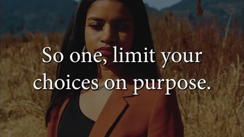 Too Many Choices = Less Happiness? Here’s the Fix #motivation #mindset #inspiration #highclarity