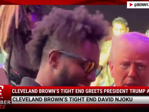 Cleveland Brown’s Tight End Greets President Trump At UFC