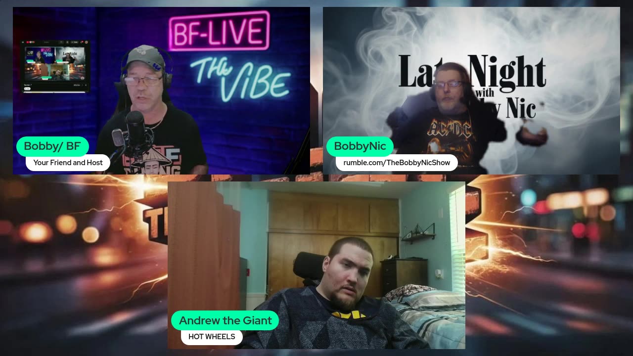 BF Live "The Vibe" 333, Thursday, 6/26/25 ... 12 pm - 3 pm EAST