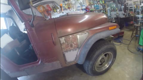 Jeep CJ5 - Rusted Body Repair Part 1