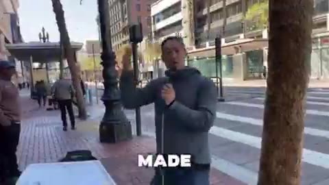 “ Tranny pulls gun on street preacher”