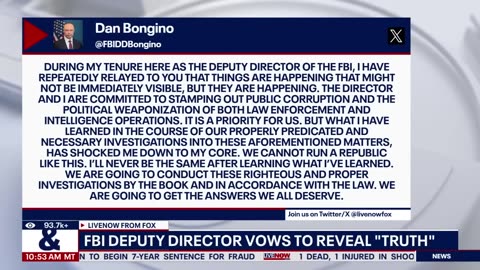 ⚡Dan Bongino releases cryptic post today: vows to reveal the 'truth'