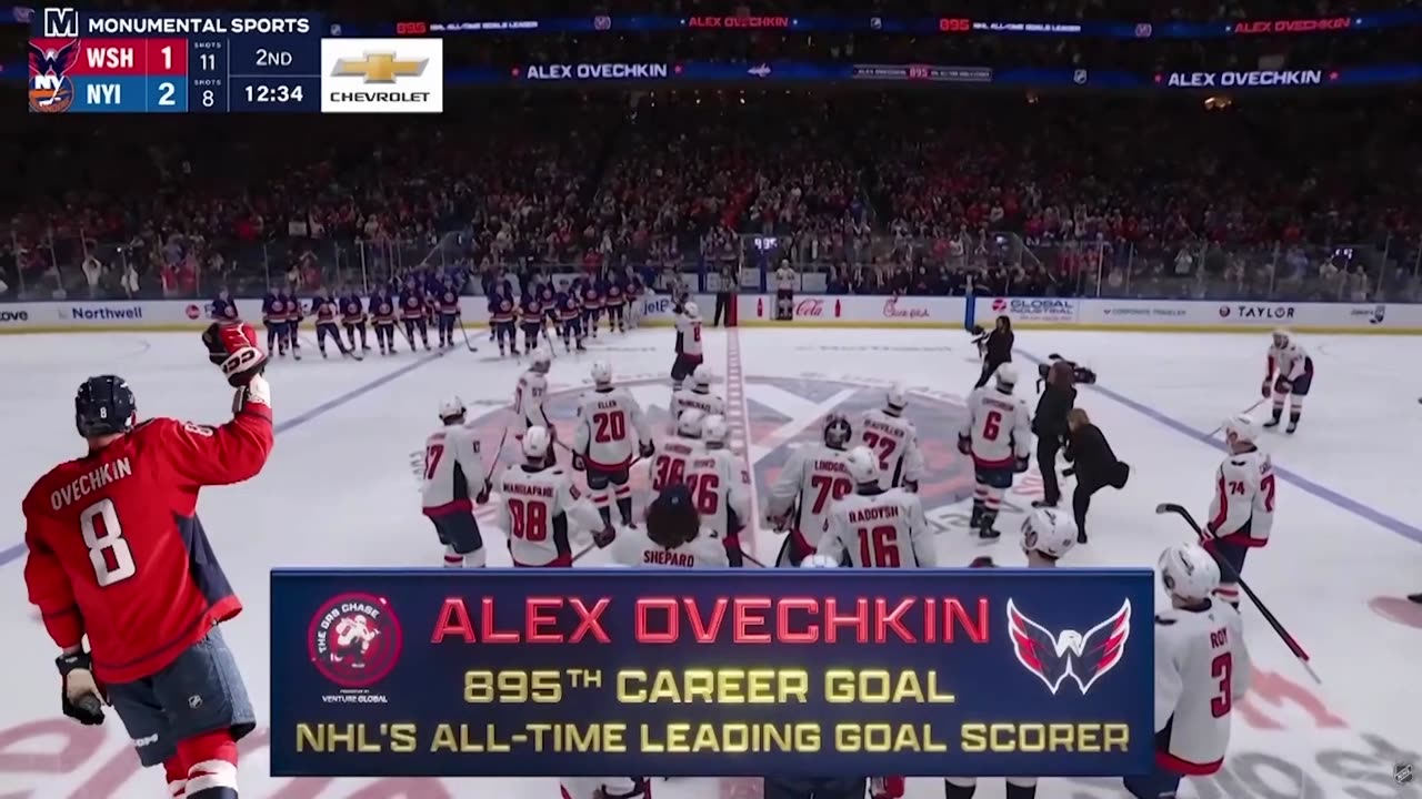 Ovechkin makes NHL history by breaking Gretsky's goal record