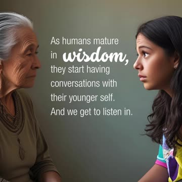 Conversations with your younger self: wisdom unveiled.