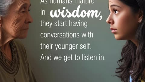 Conversations with your younger self: wisdom unveiled.