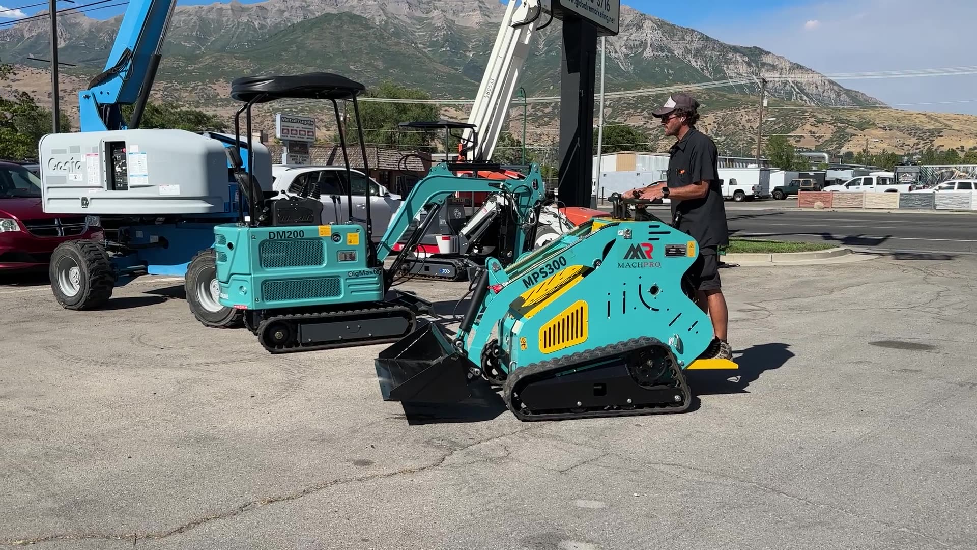 NEW Skid Steer Loader Walk Behind Stand On 2025 Machpro MPS300 15 HP Aux Hydraulics