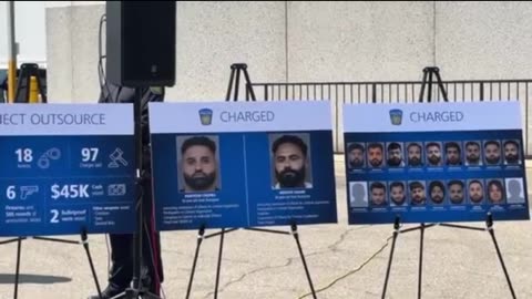 Massive Arrest in Brampton for Extortion Related Crimes