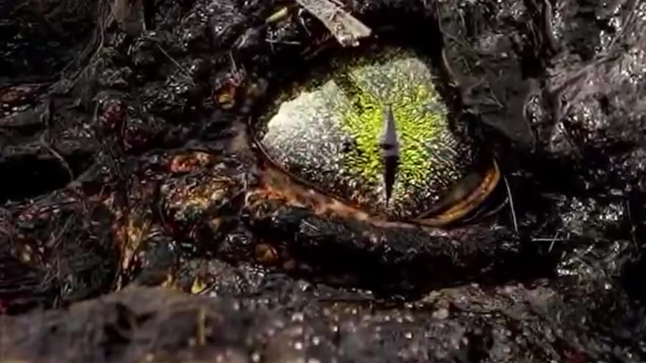 Crocodiles have one of the scariest eyes in nature