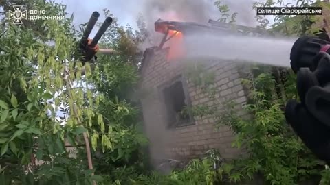 🔥 Ukraine Russia War | Ukrainian Crews Tackle Fire Near Druzhkovka Village | RCF