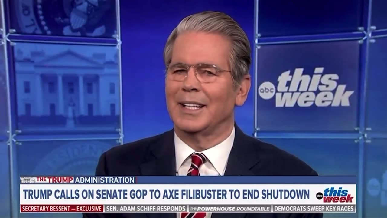 Scott Bessent Destroys George Slopadopoulos on Democrat Shutdown Hypocrisy