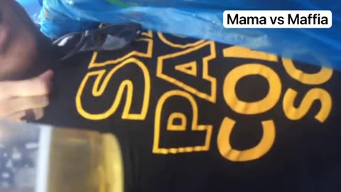 The Double Dutch Lion of Judah on fire; just before take off