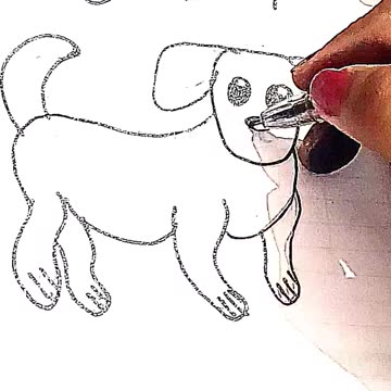 How to draw dog easy for beginner #shorts #youtubeshorts #tranding