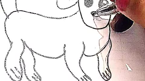 How to draw dog easy for beginner #shorts #youtubeshorts #tranding