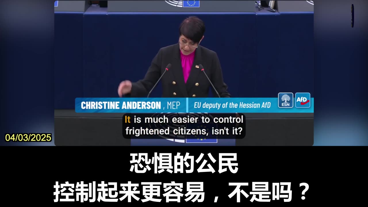 Christine Andersen: EU Uses Spreading Fear as an Instrument of Power