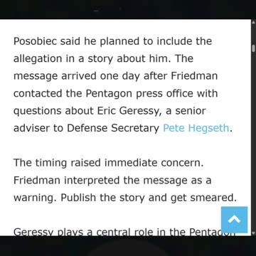 Reporter Questions Pete Hegseth’s Adviser and is Now Facing Smear Threats