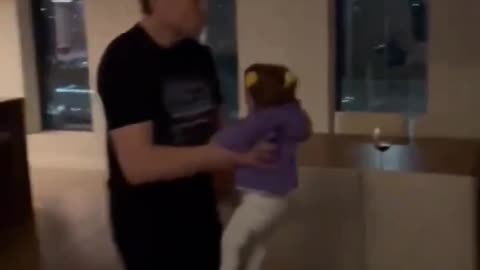 This joyful moment of Elon Musk dancing with his daughter perfectly captures Video