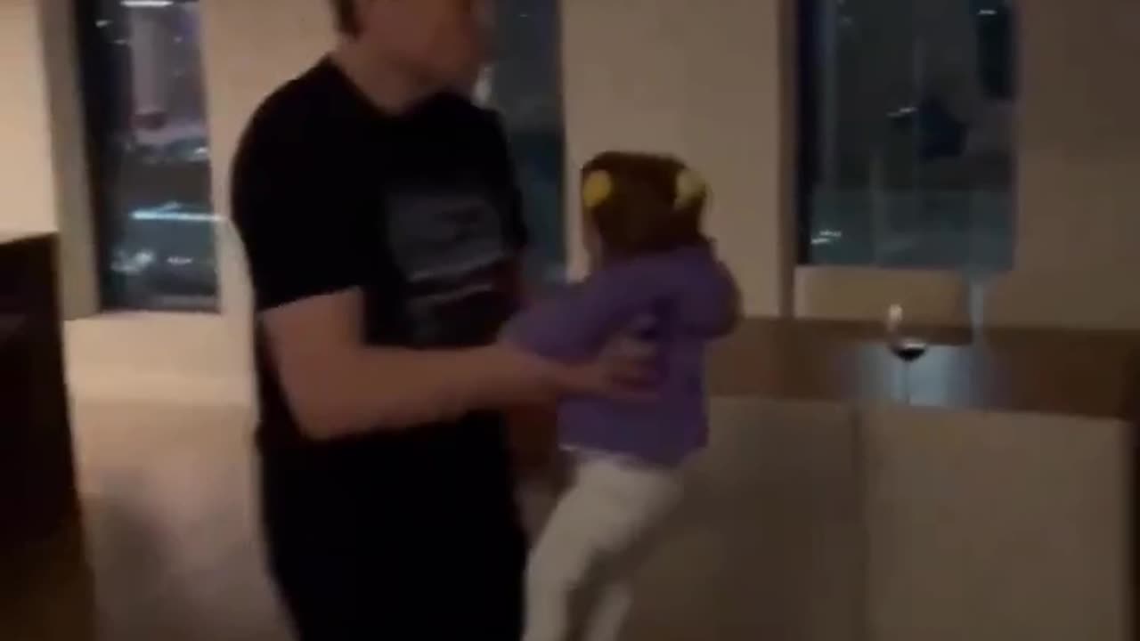 This joyful moment of Elon Musk dancing with his daughter perfectly captures Video