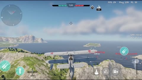 Russian Ship Kirov and biplane gameplay - War Thunder naval gameplay