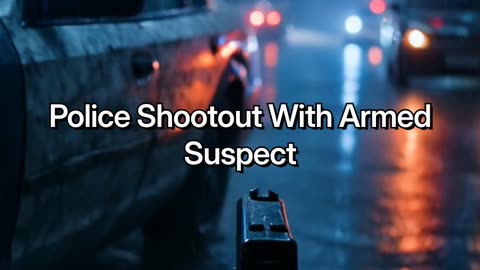 POV Police Shootout with Armed Suspect