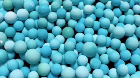 250430-6 Selected natural raw turquoise to create plump round beads.