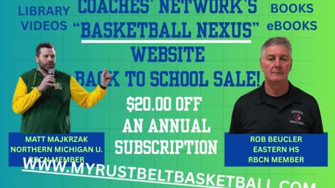Save $20 on a Full 1-Year Membership to the RBCN "Basketball Nexus" Website!!!
