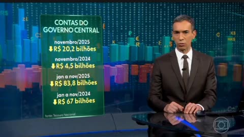 29 de dez de 2025 às 21:08 Contas do governo acumulam rombo de R$ 83,8 bilhões até novembro.