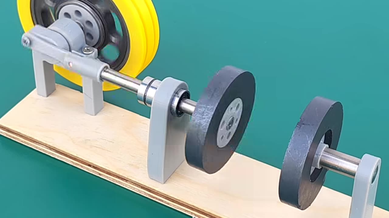 The Magnet Energy Converts Flywheel Rotation Energy